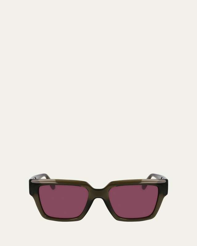 Gancini Acetate Square Sunglasses